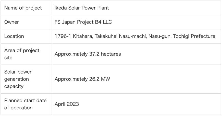 First Solar Japan and Toshiba start construction of two Mega Solar Projects Yatsubo Solar Power Plant and Ikeda Solar Power Plant in Tochigi Prefecture